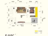 卓悦和府_1室1厅1卫 建面51平米