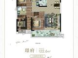 中国铁建江语城_3室2厅2卫 建面122平米