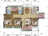 荔园悦享花醍_3室2厅2卫 建面117平米