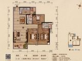 君临世纪_3室2厅2卫 建面104平米