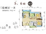 金海湾雅苑_3室2厅1卫 建面78平米