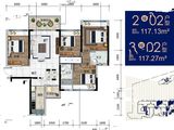 国汇豪庭_4室2厅2卫 建面117平米