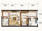 太原文兴苑_1室1厅1卫 建面49平米