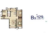 山海大象海德堡_3室2厅1卫 建面129平米