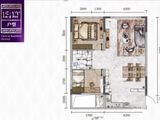 紫东国际_2室2厅1卫 建面88平米