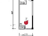 鲁能领秀城_1街区公寓13#F户型 建面33平米