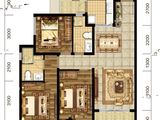 碧桂园云禧_3室1厅2卫 建面104平米