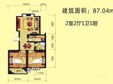 公园新世纪_2室2厅1卫 建面87平米