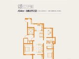 朗诗人民路8号_3室2厅2卫 建面134平米