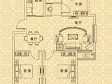 恒通康城_3室2厅1卫 建面96平米