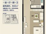 红豆杉养生谷_1室1厅1卫 建面65平米