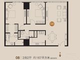 企业公馆_2室2厅2卫 建面167平米