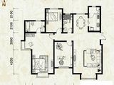 富力津门湖_3室2厅2卫 建面163平米