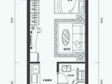 融创滨海中心_1室1厅1卫 建面48平米