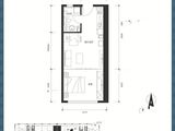 京汉铂金公寓_1室1厅1卫 建面56平米