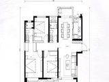 远洋合能枫丹唐悦_3室2厅2卫 建面123平米