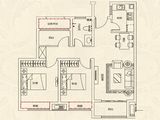 文一名门北郡_2室2厅1卫 建面89平米