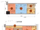 润麒中心R公寓_2室2厅1卫 建面47平米