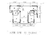 天润新苑小区_4室2厅2卫 建面114平米