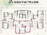 泉州恒大翡翠龙庭_3室2厅2卫 建面122平米