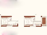 保利城_1室1厅2卫 建面30平米