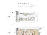 新锐中心_2室1厅1卫 建面44平米