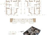 国瑞公馆_3室2厅2卫 建面123平米