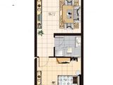 绿庭融园_1室2厅1卫 建面58平米