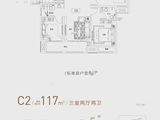 建业贰号城邦_3室2厅2卫 建面117平米