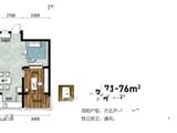 会展壹号_2室2厅1卫 建面71平米