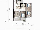 海伦堡晋云府_3室2厅1卫 建面94平米