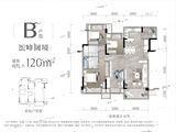 龙湖三千庭_3室2厅2卫 建面120平米