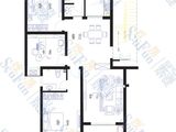 鲁建大学花园_2室2厅1卫 建面125平米