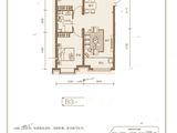 鸿翔健康城_2室2厅1卫 建面98平米