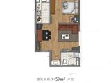 春晖尚居_1室1厅1卫 建面57平米