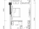 珑湾_37㎡公寓户型 建面37平米