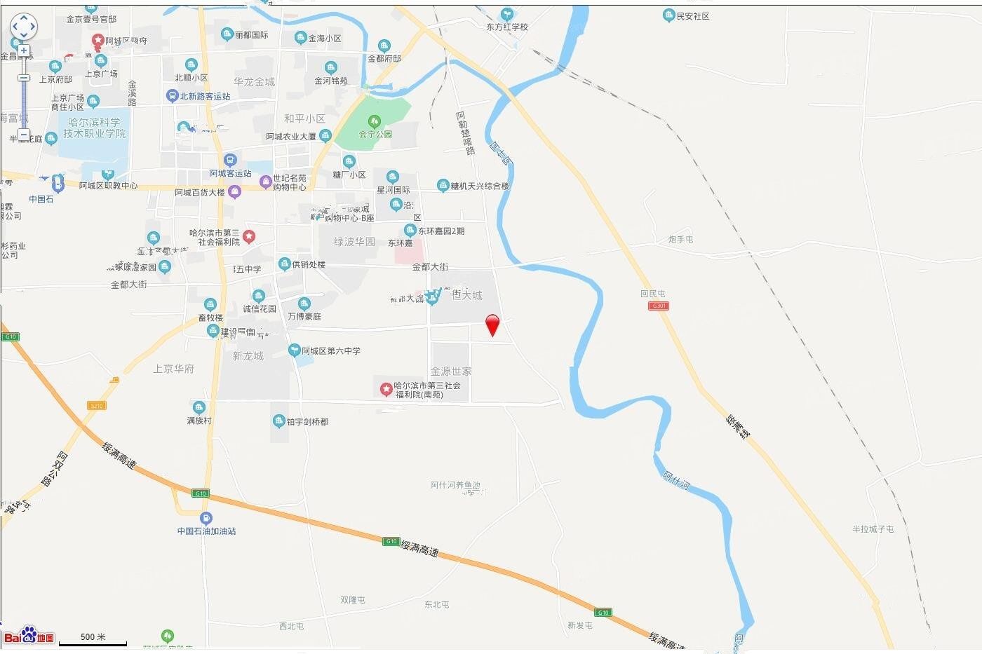 阿城区诚信大街南、阿勒楚喀路西地块